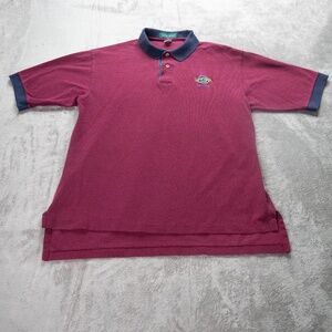 Vintage Hard Rock Cafe San Antonio Outer Banks Large Red Blue Polo Shirt